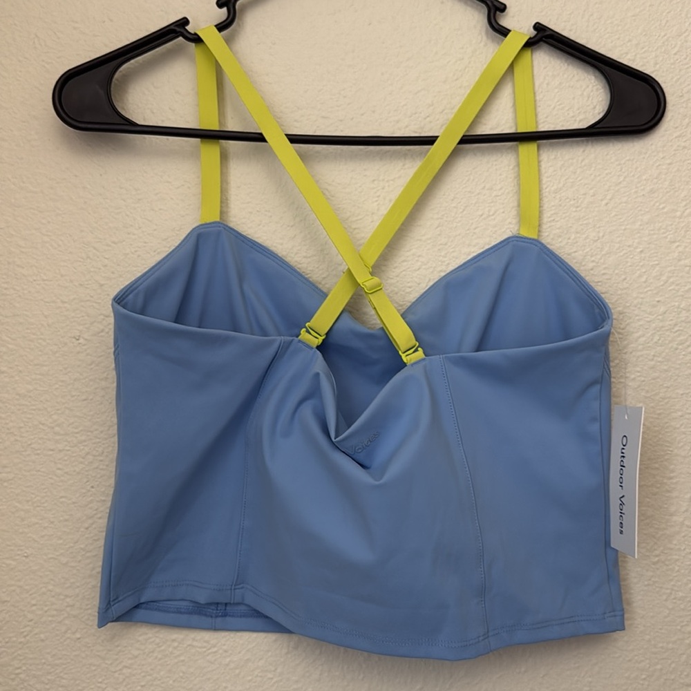 Outdoor Voices Superform Femme Crop Sky/Lime - Picture 5 of 7